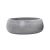 Gray concrete plant pot, size 40x15 cm, circular shape.