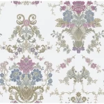 Spain Wallpaper Off White Color Classic Design, Size 10mx0.53m, Model 4000-1