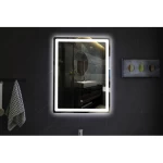 مرايا حمام مع إضاءة ليد ابعاد80×60 سم، ماركة دولفي