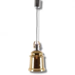 علاقي كروم ذهبي للسقف، طول السلك 100 سم، أبعاد القطعة 35×20 سم