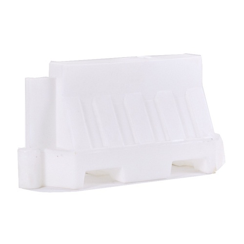 Plastic Jersey Barrier Water Filled Size 1×1 meter White Color | Matkel Store