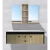 Ceramic Cabinet with Wooden Decorative washbasin, Size  120 cm, Marble Top, Light woody Color,