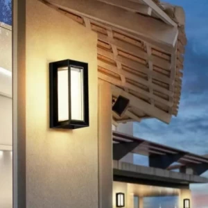 مصباح خارجي LED جداري 10 وات 17×9 سم لون أسود | متجر ماتكل
