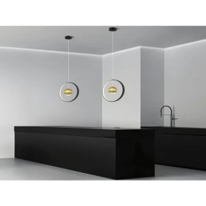 Toledo Decorative Pendant Light 300×100 mm Sand Black + Gold | Toledo