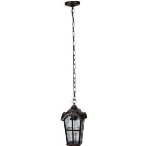 Outdoor Wall Mounted Hanging Lantern 26x16 cm, Black Color | Matkel Store