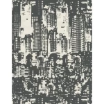 Italian wall covering, size 10m x 0.53m, dark grey color, model 57042