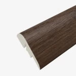 Wooden Parquet Floor End, Size 240x9 cm, dark Brown Color, Model CH01740061