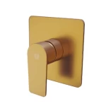 One Way Shower Mixer Size 12.4×13×13 cm, Matte Gold