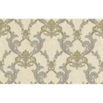 ورق جداري ايطالي تصميم كلاسيك مقاس 10 م×1.06م، بيج فاتح، موديل81857