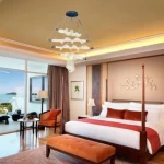 Black Metal Chandelier, Height 150 cm, Diameter 70 cm, Model 440179