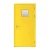 Fire door SFFECO Cold rolled steel   with square glass window Model SF/SD Single Door leaf size 1950×900   mm  Color Yellow