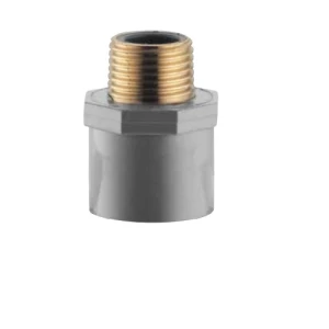 Male Adapter (SLIP X MPT) PVC Schedule 80, 1 inch, Height 54.90 mm, Dark Gray | Chanal Company for investments