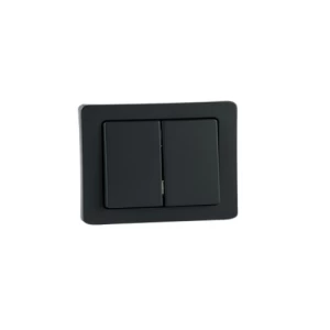 Double Direction Switch 7 × 14 cm, 10 Ampere, Black | Q1