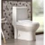 White Floor Mounted WC Caracus Design Size 70×37×80 cm
