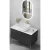 Marble Surface Ceramic Single Basin Washbasin Size 60 cm, White Color with Wooden Cabinet