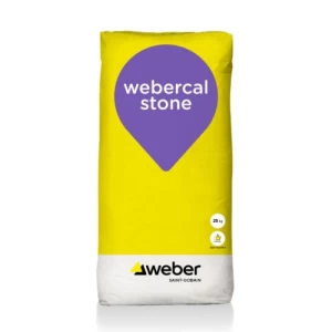 Ready Tile Mortar Webercal Stone Barrel 50 kg, White | Sodamco-Weber