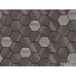 Italian wall decoration, size 10m x 0.73m, dark grey color, model 44804