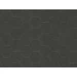 ورق حائط هندسي ايطالي مقاس 10 م×0.73 م، لون رمادي داكن، موديل Z90043