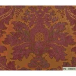 ورق حائط ايطالي تصميم كلاسيك مقاس 10 م×1.06م، برتقالي مع أحمر، موديل 700014