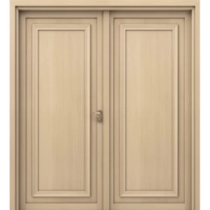WPC Dual Doors 220 × 235 cm Light Wood Color, Model WPC-EX07 | WPC