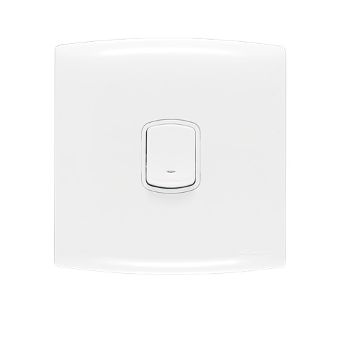 Electrical Light Switch Intermediate 1 Gang 20 Amp 7×7 cm White | Al Fanar