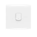 مفتاح كهرباء متوسط مفرد 20 امبير  ألف الفنار مقاس 7×7 سم اللون ابيض 