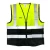 Reflective Safety Vest 3M, Reflective strips, Size XL, (Black/Yellow) Color, Polyester