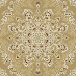 موكيت منزلي مزخرف PP، سمك 13 ملم، لون بني، موديل بودروم