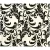 Italian Wallpaper  light  beige With  Black Color Patterned Design, Size 10mx0.70m, Model 12054