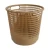HDPE Plastic Waste Bin, Dimensions 40x40x50 cm, 10 Gallon Capacity, Brown Color, Model ZXQAJ