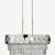 Modern design white ceiling pendant, dimensions 87x25x150 cm