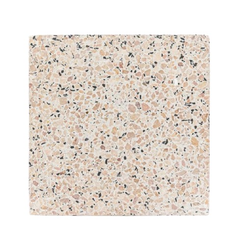 بلاط تيرازو اسمنتي 25×25 سم، بيج غامق، ارتفاع 2.5 سم | الصريف لمواد البناء