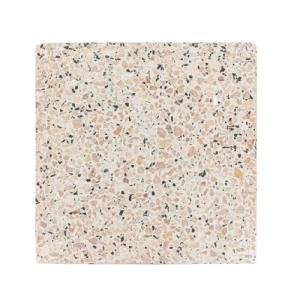Terrazzo Cement Tile 25x25 cm, Dark Beige, Height 2.5 cm | Al Sarif Building Materials