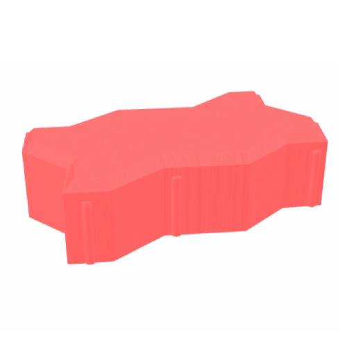 Uni Interlock Paver Tiles Thickness 8 cm Red Color | Meyar