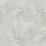 Italian Leaf patterned wall Covering, size 10 m x 1.06 m, pale beige color, model 5408 