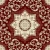 Decorative Home Carpet PP Material, 13 mm Thick, Red color, Model Intab