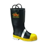 Rubber fire boot, 14 inch, size 8, fire protection