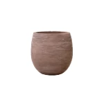 Cement Pot, Brown Width 29 cm Height 29 cm,Cylindrical shape