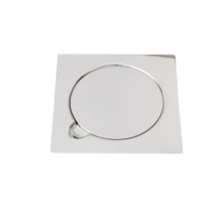 صفاية تصريف للحمام، شكل مربع، مقاس 15×15 سم، لون تيتانيوم | N116.159