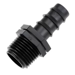 Low Density Polyethylene (LDPE) Male Adaptor, Size 25 mmx3/4 inch, Black Color | Alwasail