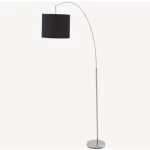 Floor Lamp in White and Black, Size 176x38x124 cm