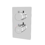 Two Way Shower Mixer, Shinny Chrome Color, Length 12.4 cm, Width 18 cm, Height 13 cm