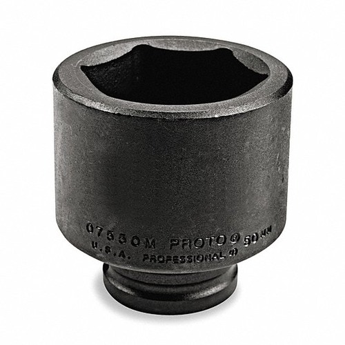 Impact Socket 1 1/2 in, 6-Point, Drive 3/4 in, Black Oxide | Proto by ARAB PROS COMPANY