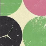 Vinyl Wall Decoration, Youthful Design, Size 10m×53cm, black with yellow, green and pink Color