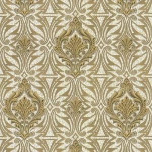 Italian Wallpaper Dark Beige Color Classic Design, Size 10m x 1.06m | Balbaid Decor Company