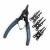 Convertible Retaining Ring Plier Set , Length: 4 in, Westward Brand