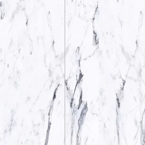 Marble HDF Parquet Flooring 8 mm Thick White with Gray, Model 49600 | 