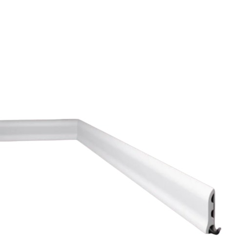 Belgian Foam Wall Skirting Length 2m Width 17mm Height 55mm White | FL3
