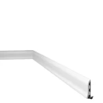 Belgian Foam Wall Skirting, Length 2m, Width 17mm, Height 55mm, White Color