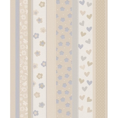 Youth and Children Wallpaper 10m x 0.53m Beige and Gray | Balbaid Decor Company
